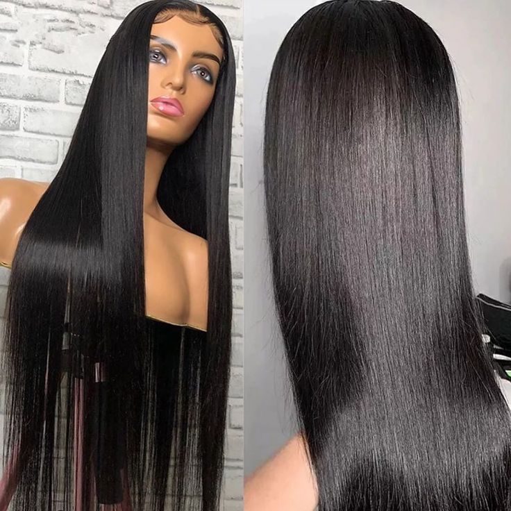 QVR Straight GlueLess Wig HD Lace Frontal Virgin Hair Wigs Lace Closure Wig Pre Plucked With Baby Hair Wigs 250% Density - Image 6
