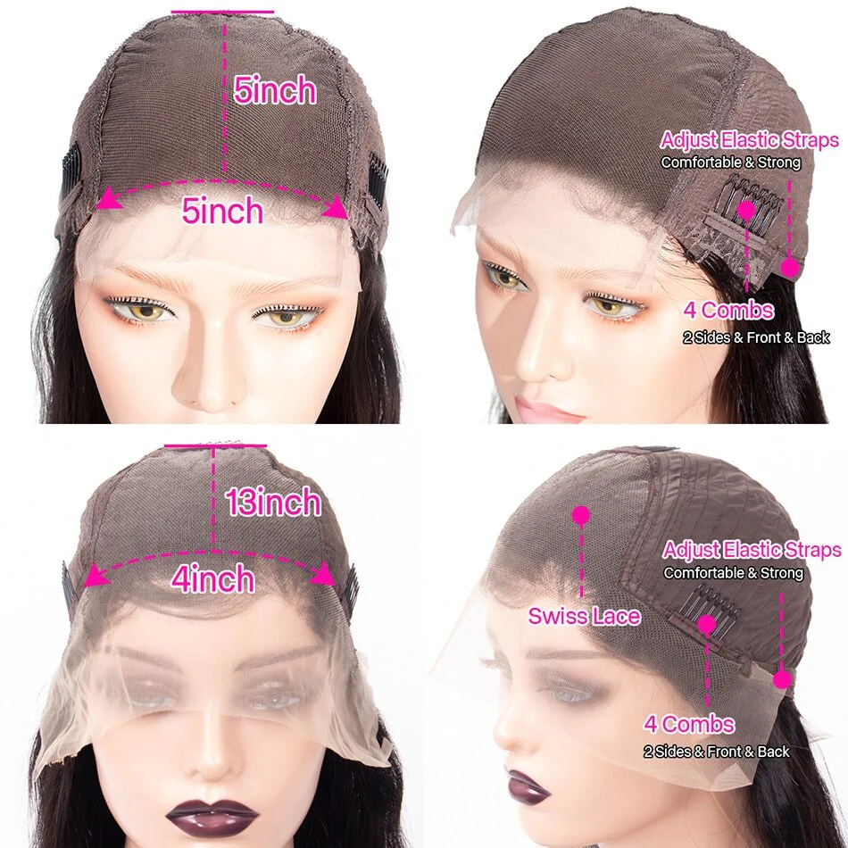 QVR 99J Burgundy Deep Wave Wigs Remy Human Hair Glueless Wigs 16-30 Inch Colored Curly 13x4 Lace Frontal Wigs - Image 9