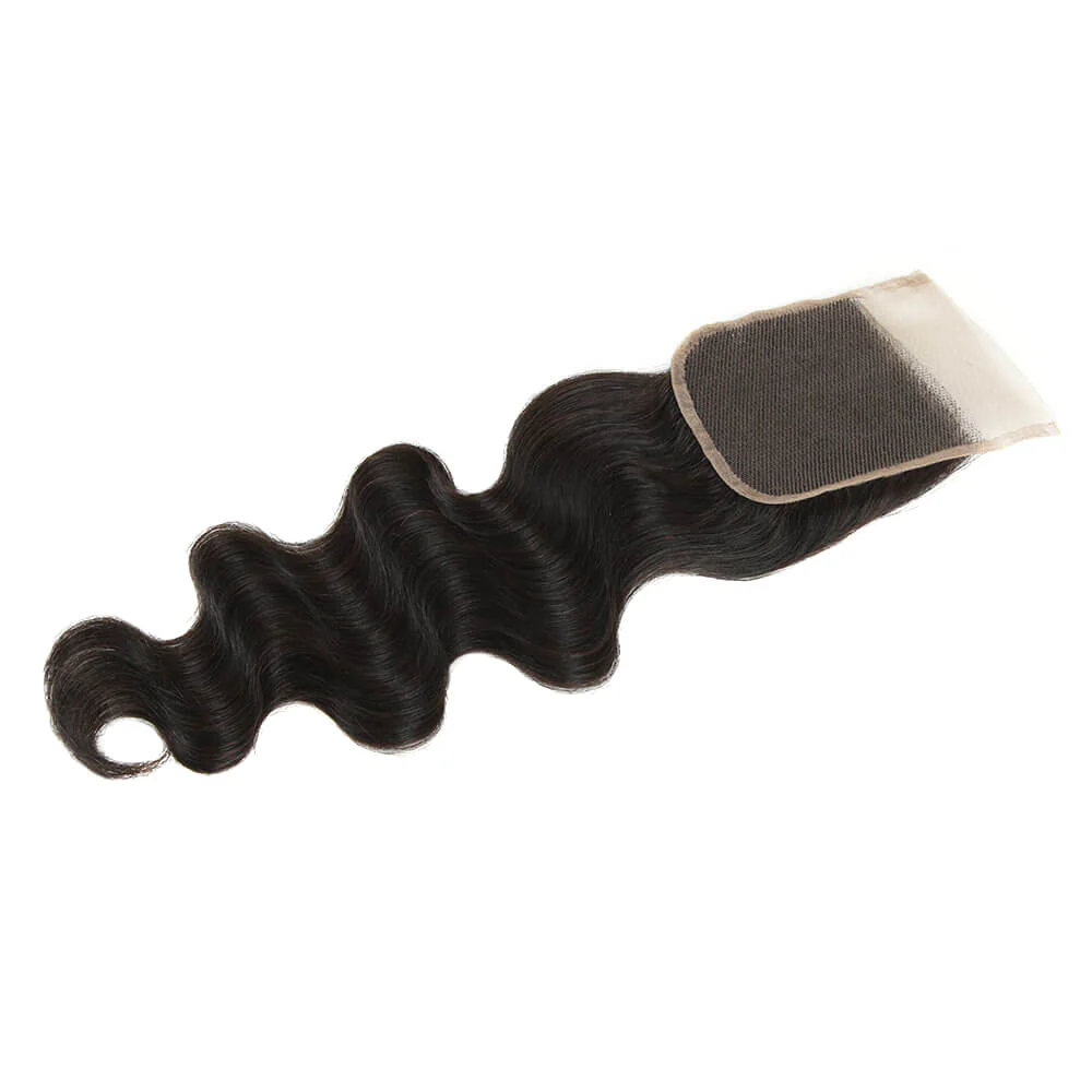 QVR Body Wave Bundles With Closure Virgin Brazilian Hair Weave 3 Bundles With Closure Natural Color 40" - Image 8