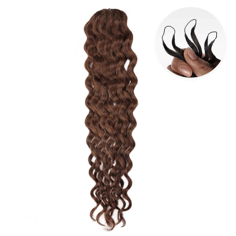 QVR Highlight #4/30/530 Color Water Wave Crochet Braid Human Hair Extensions - Image 11