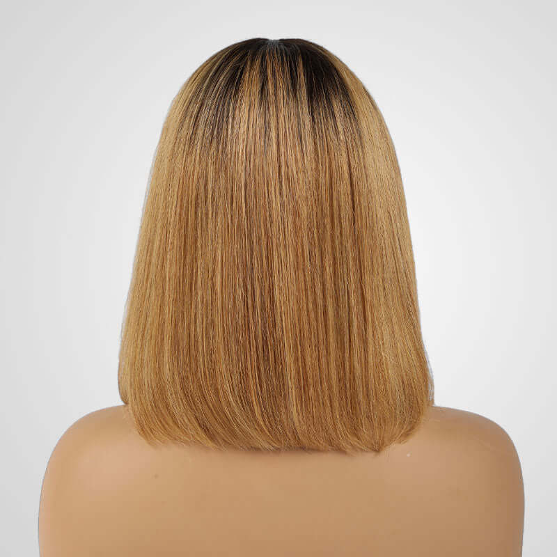 Flash Sale|Ombre 4/27/613 Straight T Lace Bob Wig - Image 4