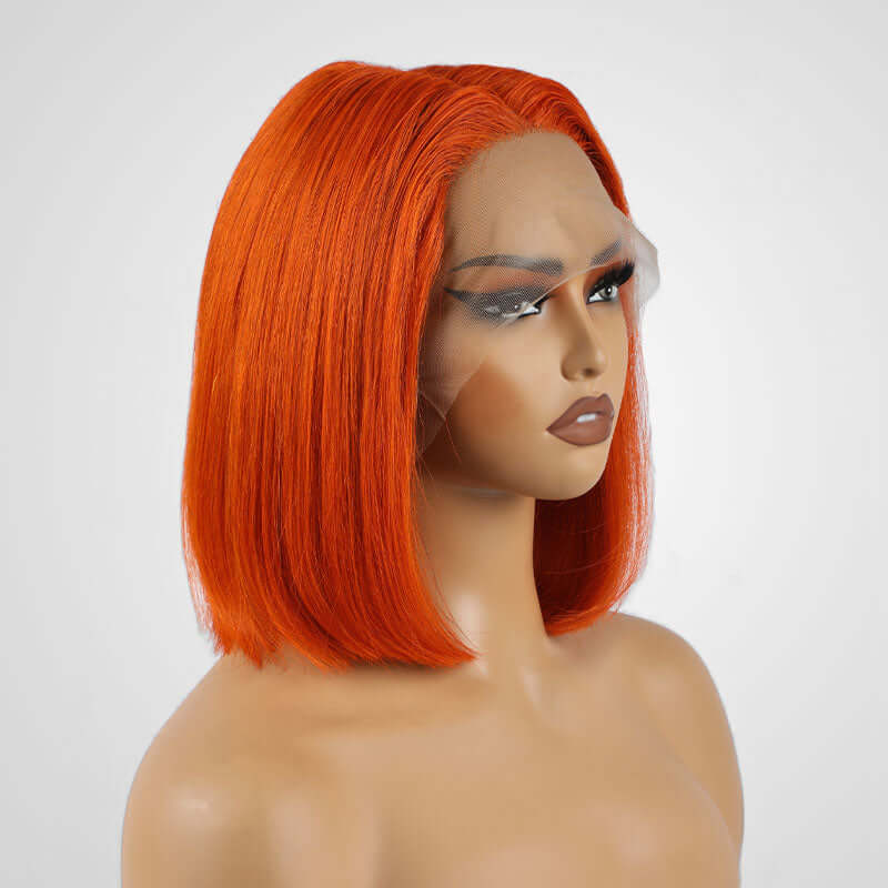 Flash Sale|Orange Straight T Lace Bob Wig - Image 3