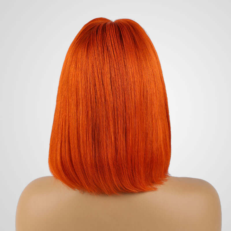 Flash Sale|Orange Straight T Lace Bob Wig - Image 4