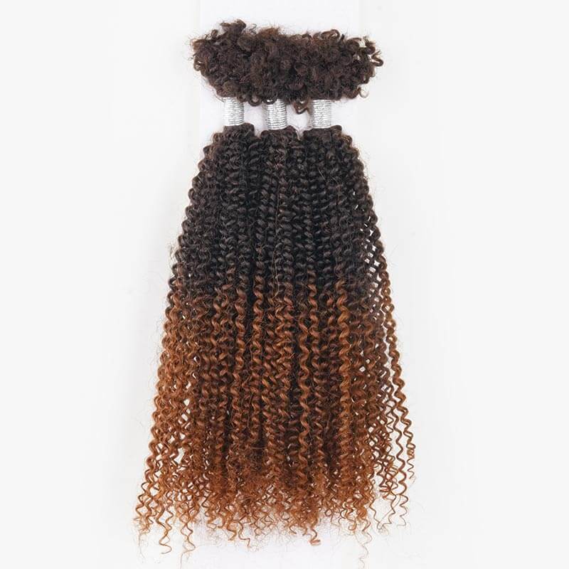 QVR Human Afro Kinky V Bulk Natural Curly Hair for Kinky Twist Crochet Braiding Hair - Image 11