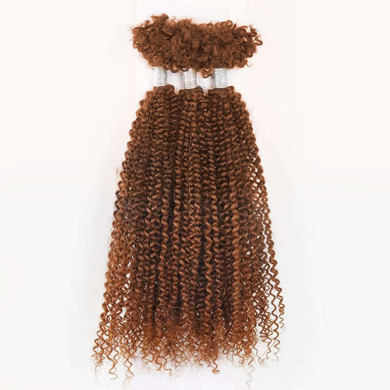 QVR Human Afro Kinky V Bulk Natural Curly Hair for Kinky Twist Crochet Braiding Hair - Image 14