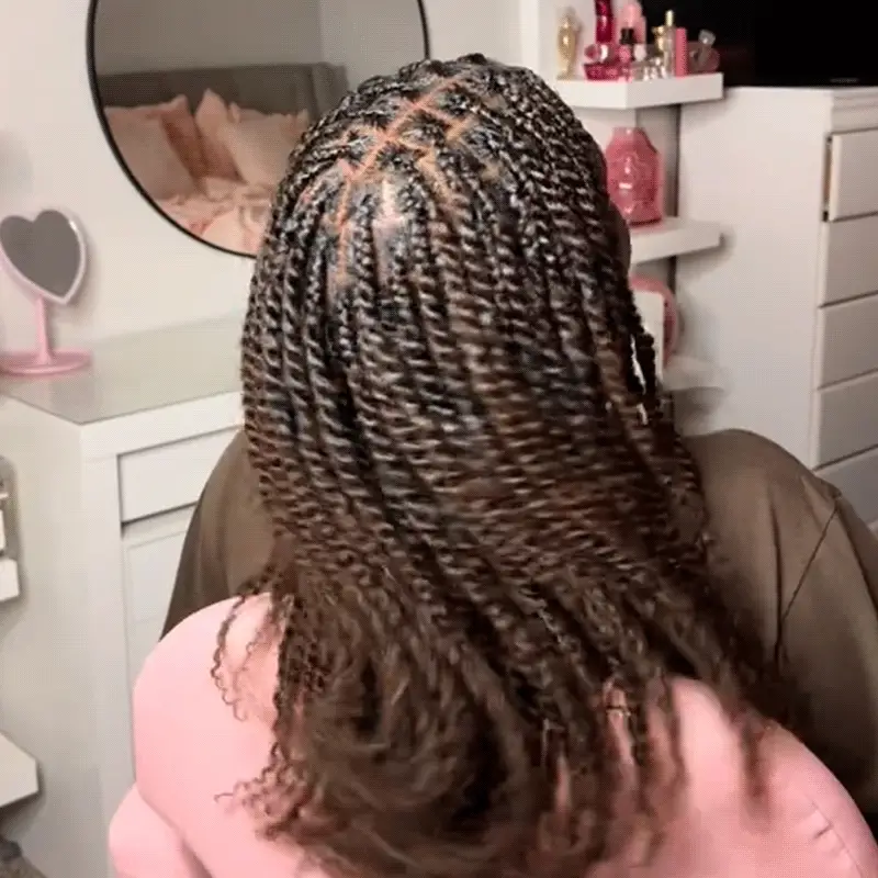 QVR Dark Brown Afro kinky Bulk Hair Extensions For Braiding Dreadlock Human Hair - Image 4