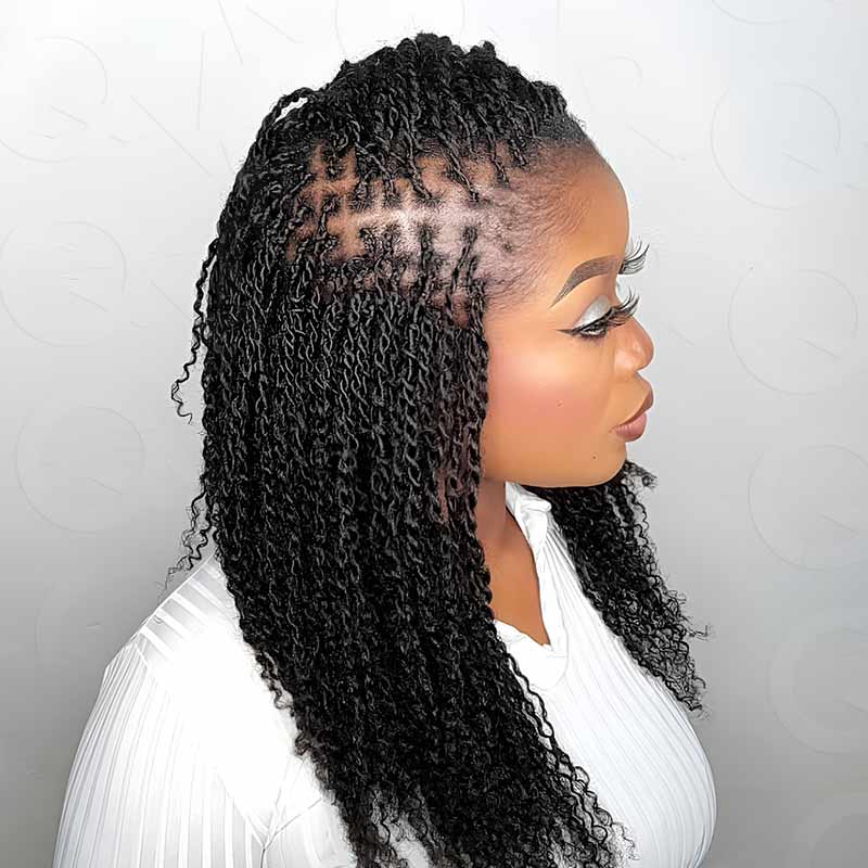 B3G1|Mix #4/30 Afro kinky Bulk Human Hair - Image 5