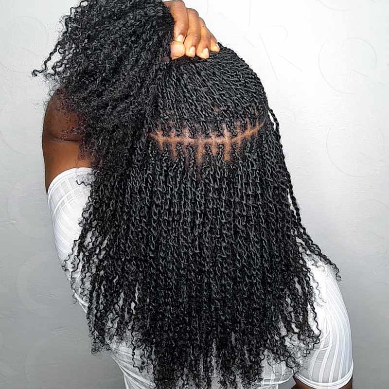 B3G1|Mix #4/30 Afro kinky Bulk Human Hair - Image 6