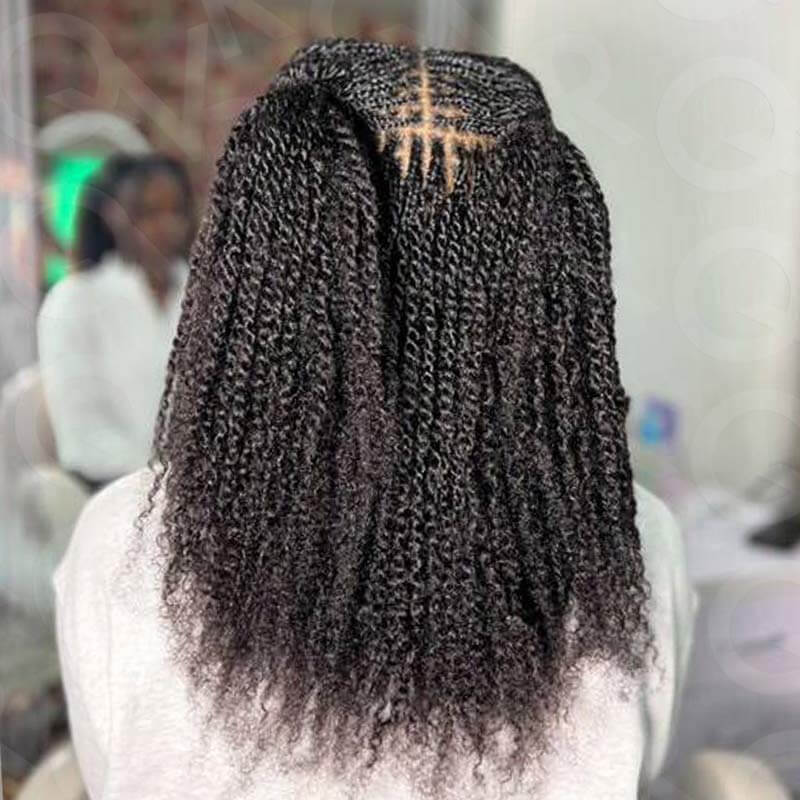 QVR Brazilian Remy Hair Afro kinky Bulk Human Hair For Braiding Dreadlock Hair - Image 7