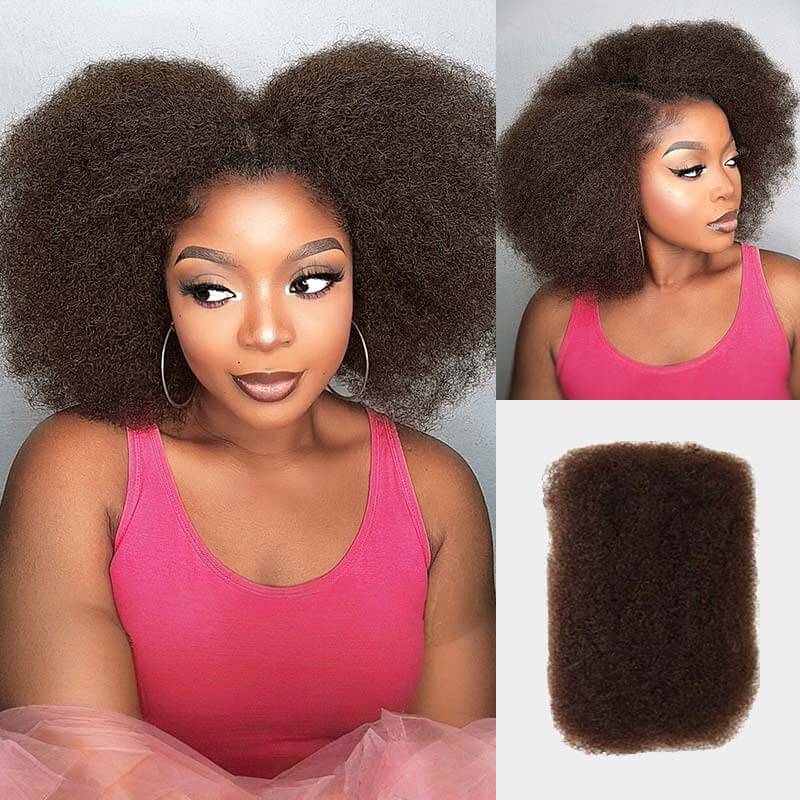B3G1|Honey Blonde Afro kinky Bulk Human Hair - Image 4