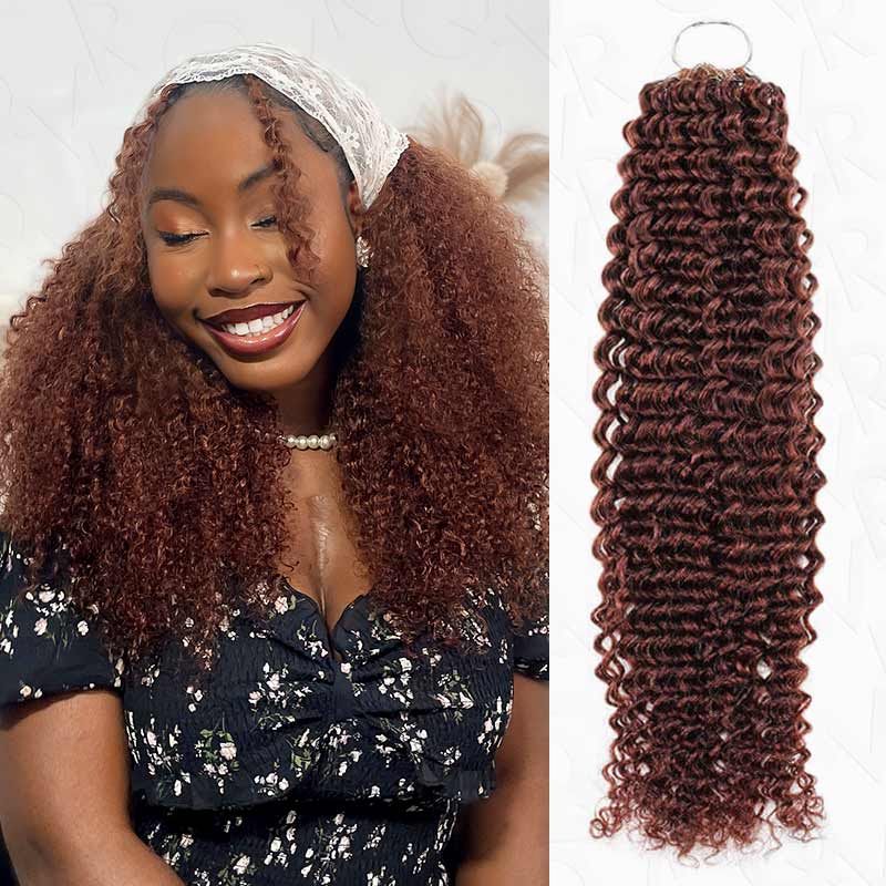 Member Sale|QVR #T1B/30 Crochet Hair Small Kinky Curly Machine Made Feather Human Hair Extension - Image 18