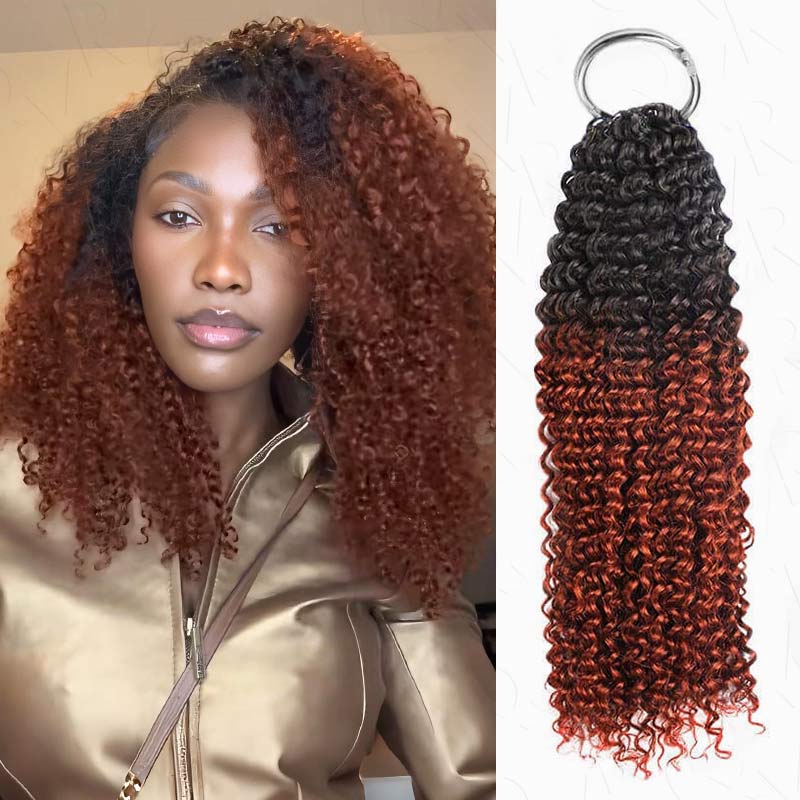 Member Sale|QVR #T1B/30 Crochet Hair Small Kinky Curly Machine Made Feather Human Hair Extension - Image 19
