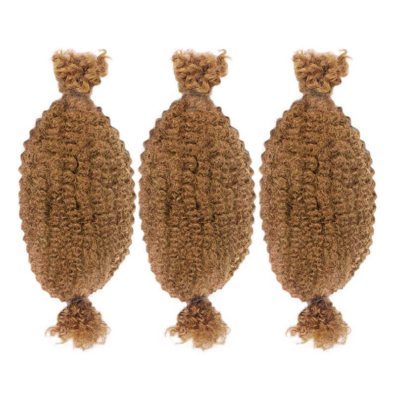 QVR Upgraded Kinky Bulk Natural Black hair 4a/3c Extensions - Image 21