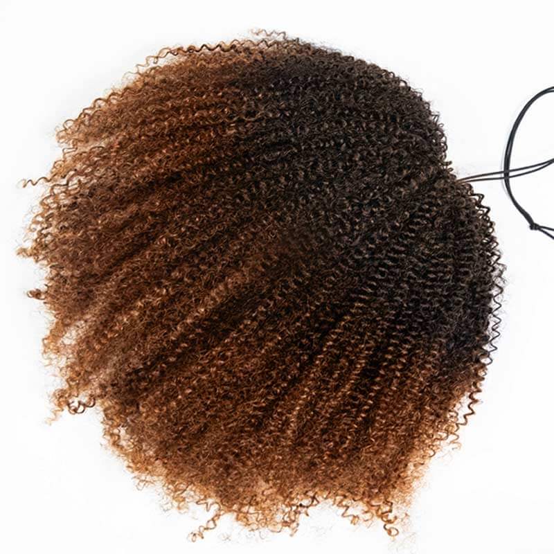 QVR Lightweight T2/30 Color Small Kinky Curly Feather Crochet Braid Human Hair Extension - Image 8