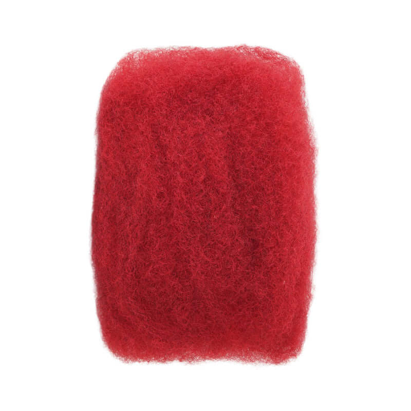 QVR Upgrade Red Color Afro kinky Bulk Hair Extensions For Braiding Dreadlock Human Hair - Image 5