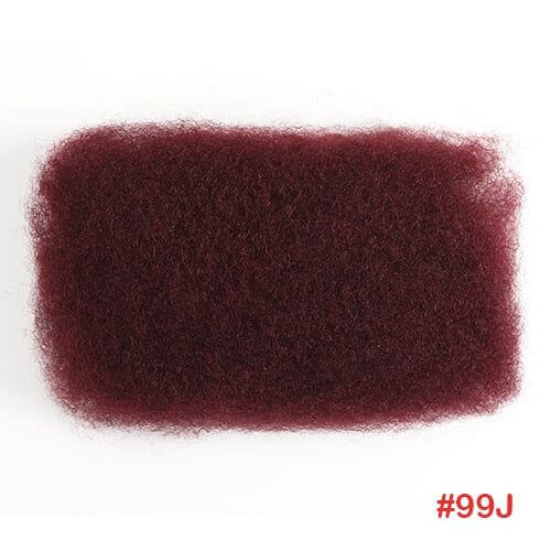 QVR Affordable Afro Kinky Bulk Human Hair 99J Burgundy Color For Braiding DreadLock - Image 11