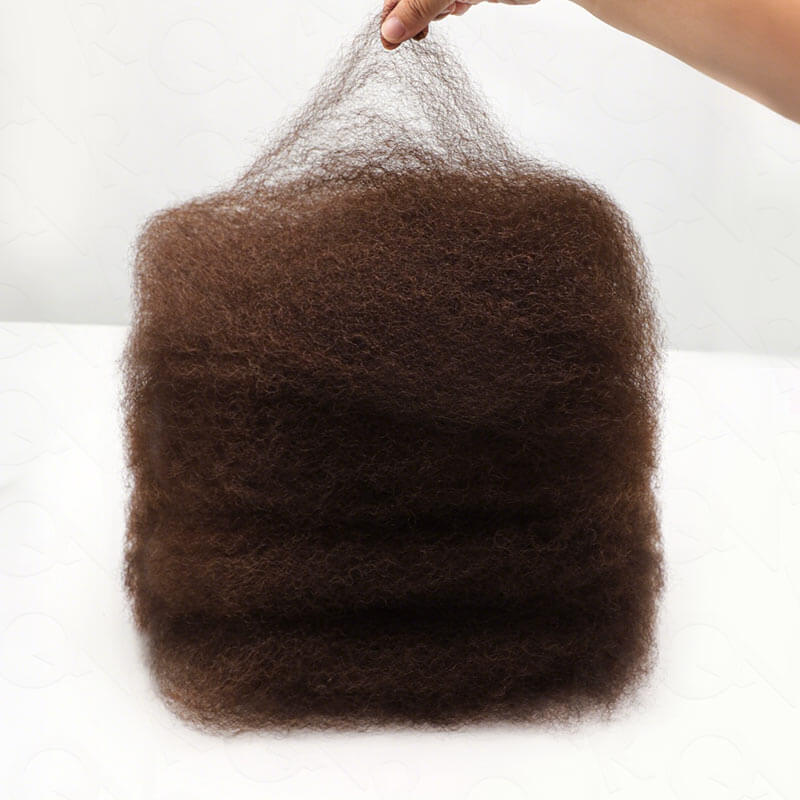 QVR Dark Brown Afro kinky Bulk Hair Extensions For Braiding Dreadlock Human Hair - Image 15
