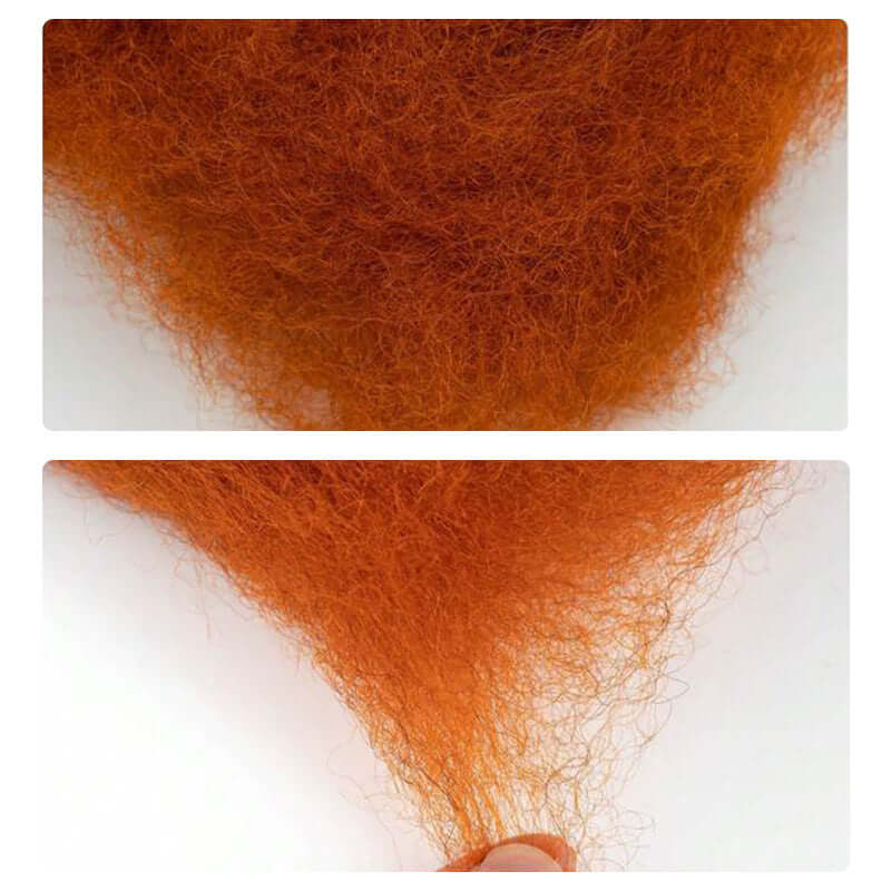 QVR Ginger Orange Afro kinky Bulk Hair Extensions For Braiding Dreadlock Human Hair - Image 8