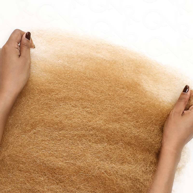 QVR Honey Blonde Color Afro kinky Bulk Hair Extensions For Braiding Dreadlock Human Hair - Image 11