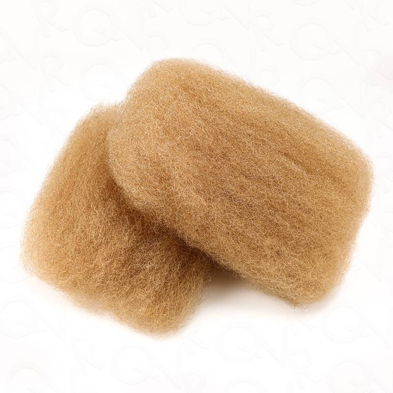 QVR Honey Blonde Color Afro kinky Bulk Hair Extensions For Braiding Dreadlock Human Hair - Image 8