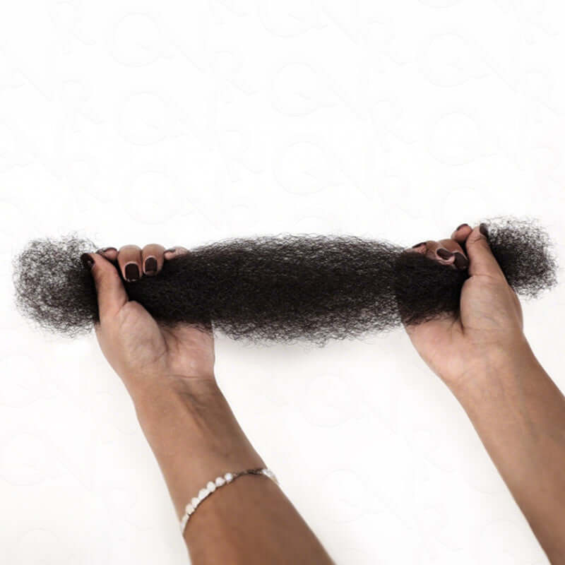 QVR Natural Black Afro kinky Bulk Hair Extensions For Braiding Dreadlock Human Hair - Image 12