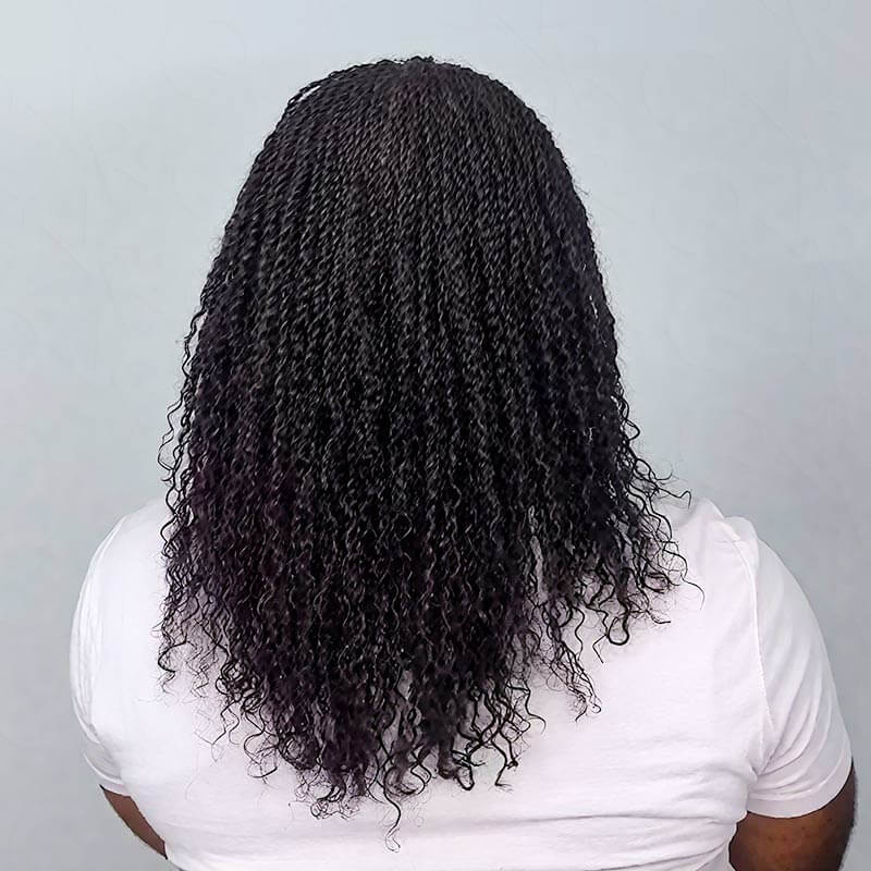 QVR Natural Black Afro kinky Bulk Hair Extensions For Braiding Dreadlock Human Hair - Image 15