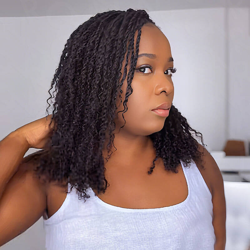 QVR Natural Black Afro kinky Bulk Hair Extensions For Braiding Dreadlock Human Hair - Image 4