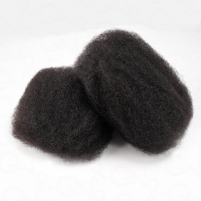 QVR Natural Black Afro kinky Bulk Hair Extensions For Braiding Dreadlock Human Hair - Image 8