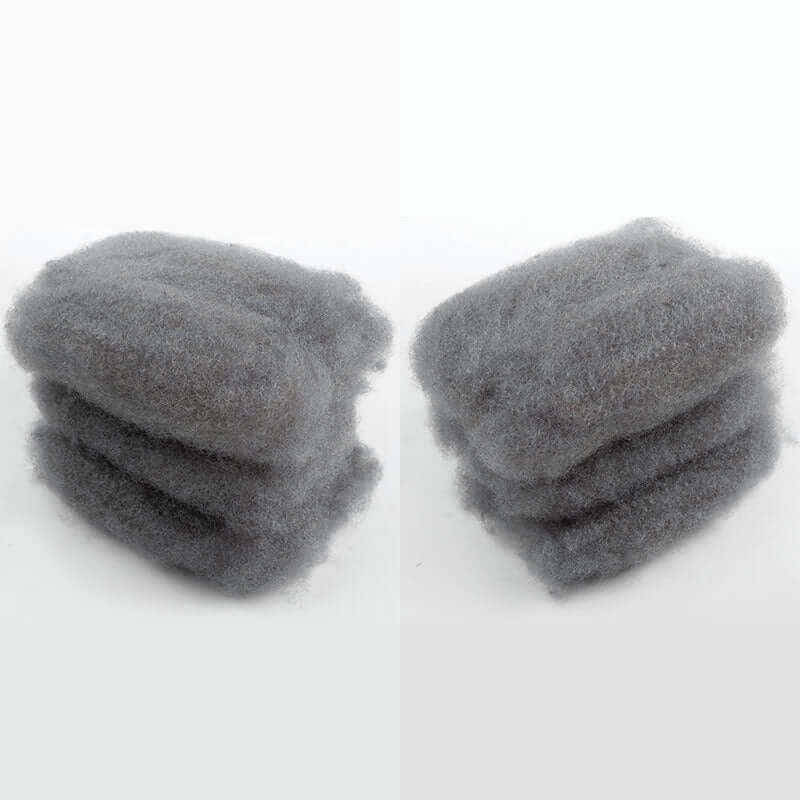 QVR Brazilian Grey Color Remy Hair Afro kinky Bulk Human Hair For Braiding Dreadlock Hair - Image 7