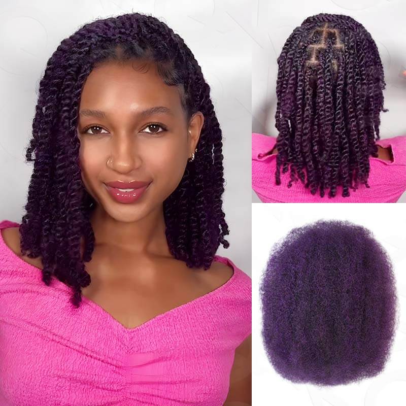 B3G1| QVR Mix Colors Color Afro Kinky Bulk Human Hair - Image 12