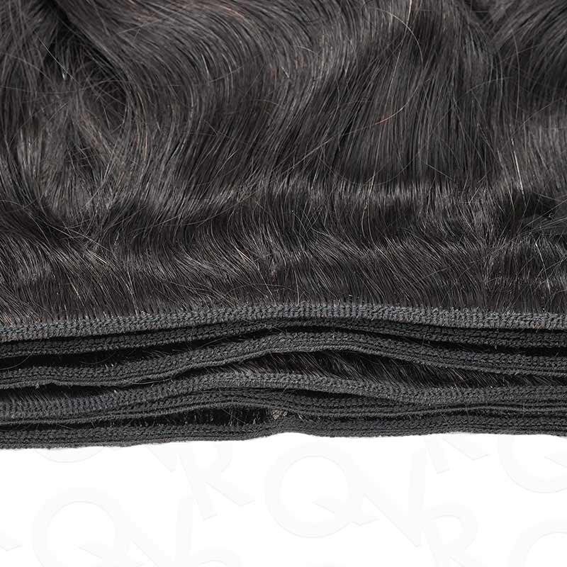 QVR 12A Silk Straight Virgin Human Hair Bundles 3 Bundles Body Wave Natural Color Hair Weave - Image 7