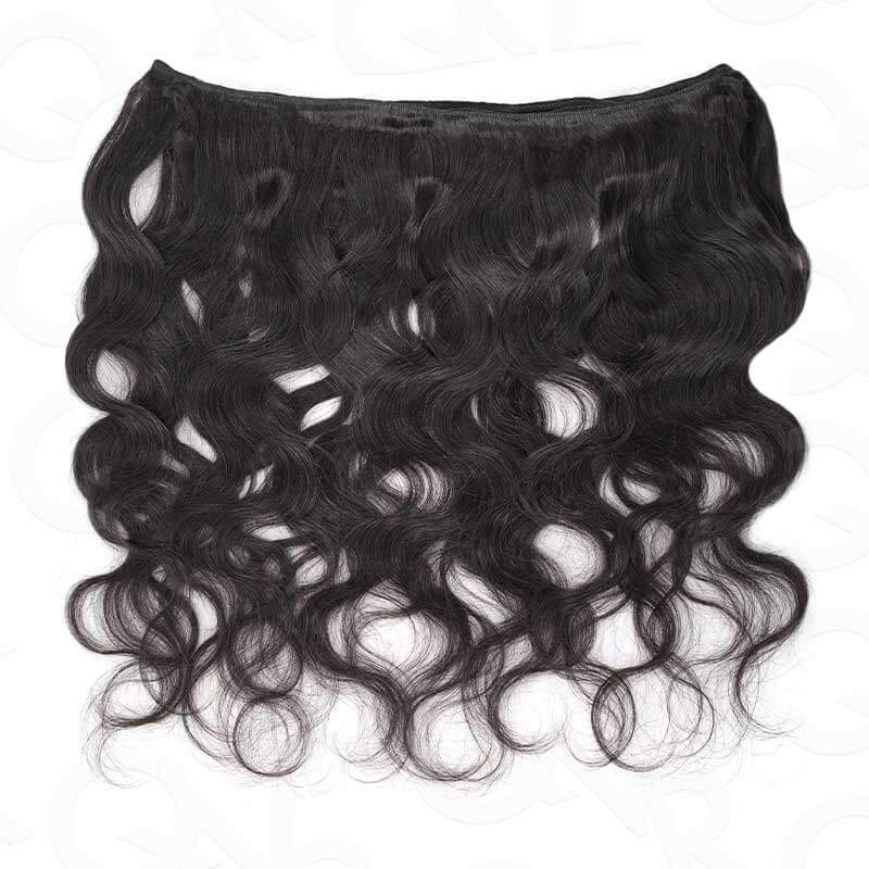 QVR 12A Silk Straight Virgin Human Hair Bundles 3 Bundles Body Wave Natural Color Hair Weave - Image 9