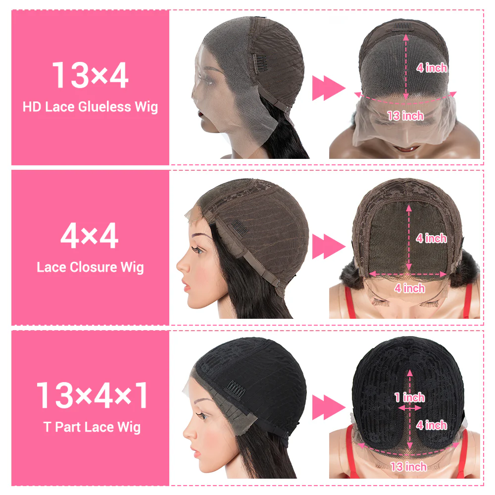 QVR Straight Wigs Human Hair Wig Pre-plucked Hairline with Baby Hair T Lace 4x4 13x4 13x6 Lace Frontal Wigs 210 Density - Image 7