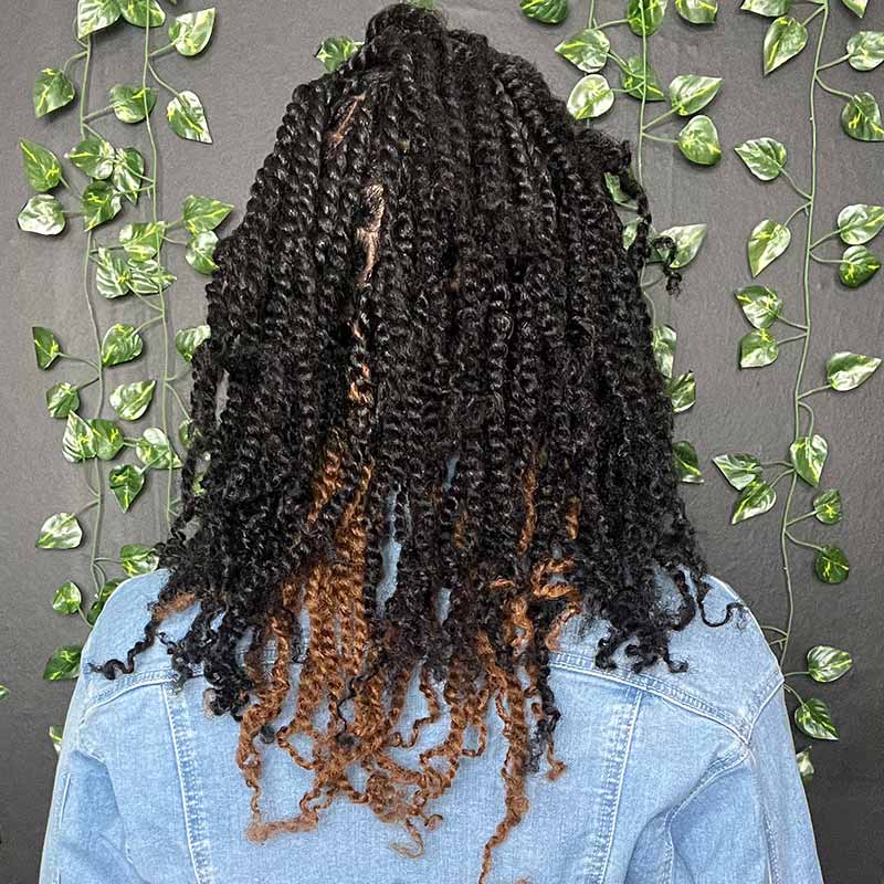 QVR 5 Packs Highlights Color Afro kinky Bulk For Braiding Dreadlock Hair - Image 10