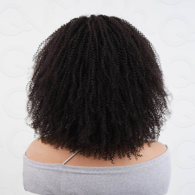 QVR Afro Kinky Curly V Part Wigs Human Hair Beginner Friendly No Leave Out - Image 7