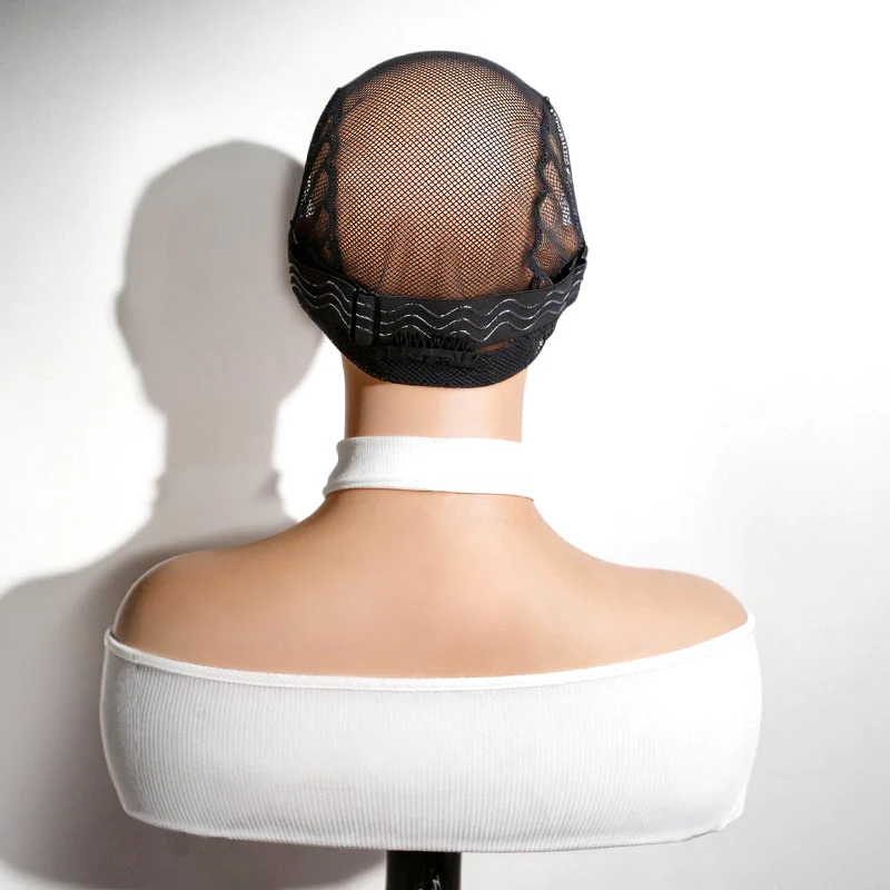 QVR Black Mesh Weaving Cap Elastic Crochet Braid Wig Caps for Making Wig - Image 4