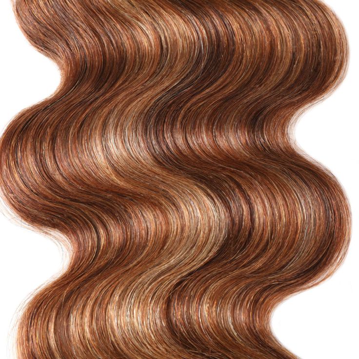 QVR Body Wave 4x4 Lace Closure Virgin Hair Highlight Piano Color - Image 3