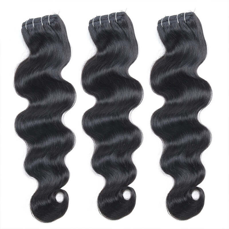 QVR Body Wave Hair 7Pcs Clip in Hair Extension Brazilian Natural Black Virgin Human Hair - Image 6