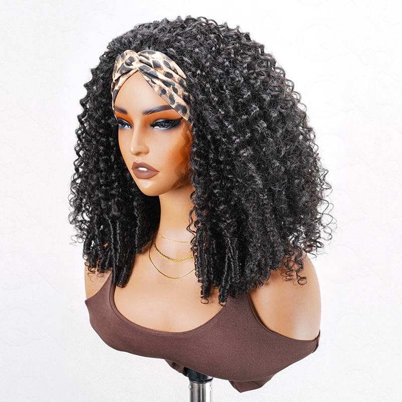 QVR Glueless Burmese Curly Straight Half Wig 250% Density Human Hair Wig Wear Go Flip Over Wig - Image 11