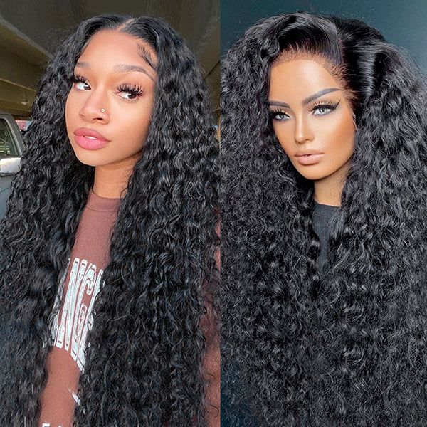 QVR Deep Wave Glueless Wig Brazilian Curly Human Hair Wigs Pre Plucked With Baby Hair 13x6 13x4 Lace Frontal - Image 5