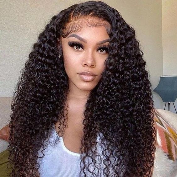 QVR Glueless Jerry Curly HD Lace 13x4 Lace Front Wigs Natural Black Human Hair Wig Beginner-Friendly - Image 6