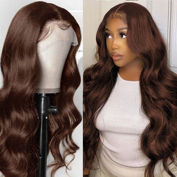 QVR Glueless Pre-Cut 4x6 Lace Closure Dark Brown #4 Colored Wear&Go Upgrade HD Lace Straight/Body Wave Human Hair Wig Beginner-Friendly - Image 8
