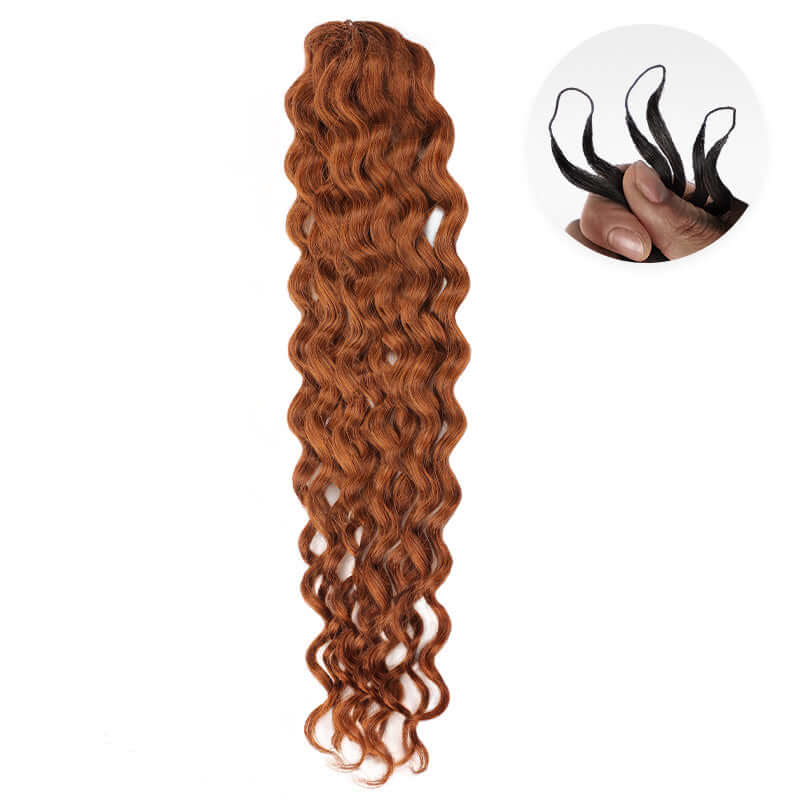 QVR Highlight #4/30/530 Color Water Wave Crochet Braid Human Hair Extensions - Image 12