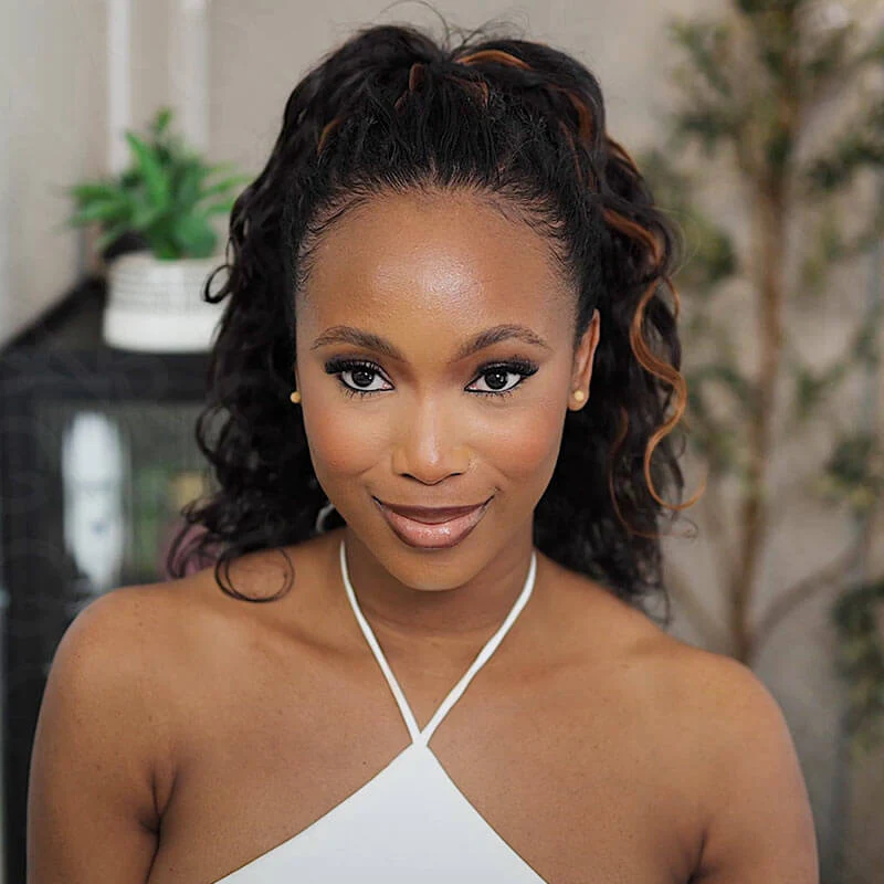 QVR Body Wave Crochet Hair Natural Black Machine Made Feather Human Hair Extension - Image 13