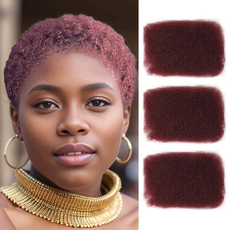 QVR Low Cut Crochet Hairstyle Human Hair Afro kinky Bulk Hair Extensions For Braiding Dreadlock - Image 3