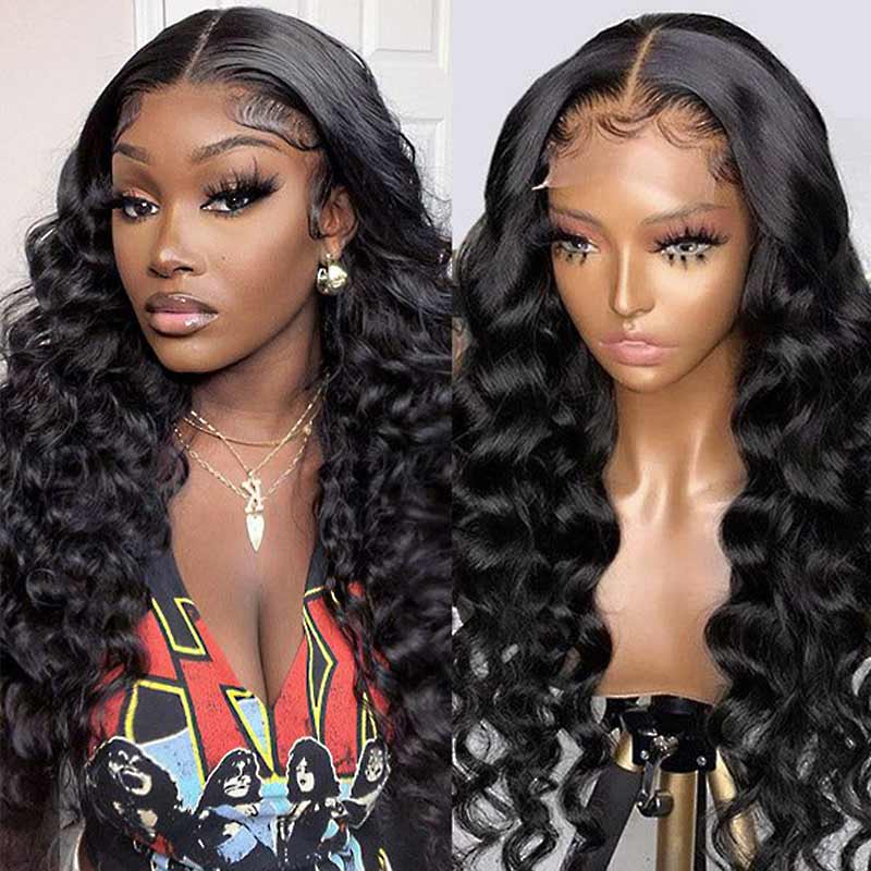 QVR Gluless Pre-cut 4x6 HD Lace Closure Human Hair Wigs Loose Deep Wave Wear&Go Wigs - Image 3