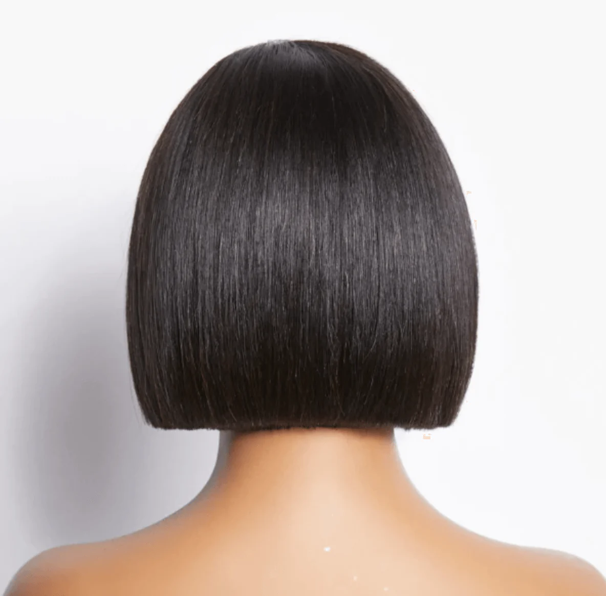QVR Wear & Go Blunt Cut Straight Bob Minimalist HD Lace Glueless C Part Wig - Image 5