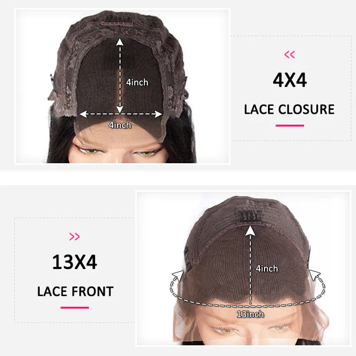 QVR Straight 13x4/4x4 Lace Front Wig With #33 Reddish Brown Bangs Wigs Human Hair Wig Easy to Go - Image 8