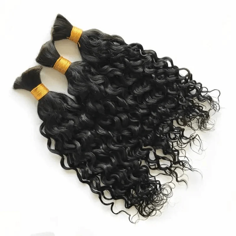 QVR Water Wave Bulk Hair Extensions for Boho Knotless Braiding - Image 12